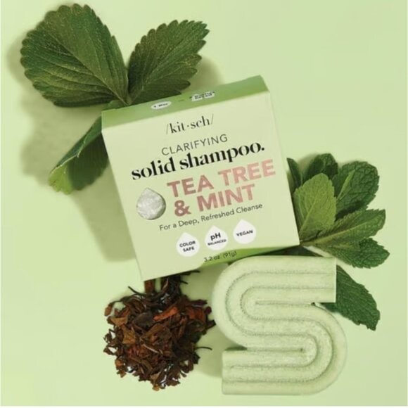 NEW✅Kitsch Tea Tree&Mint Clarifying Shampoo OR Conditioner Bar - Picture 1 of 8